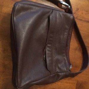 Brown leather purse
